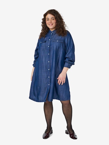 ZizziKošulja haljina - plava boja: prednji dio