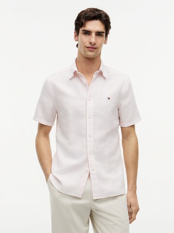 Coupe regular Chemise TOMMY HILFIGER en rose : devant