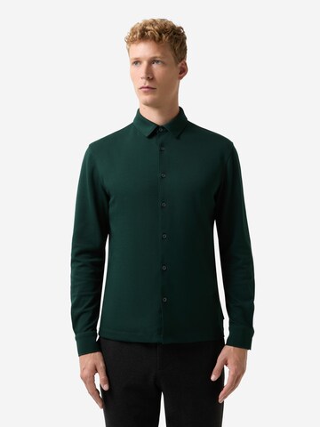 BOGNER Regular fit Button Up Shirt 'FRANZ-10' in Green: front