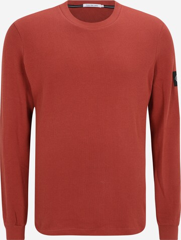 Calvin Klein Jeans Plus Tričko – červená: přední strana