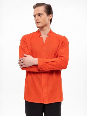 Antioch - Regular Fit Camisa em laranja