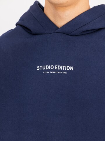 ALPHA INDUSTRIES Sweatshirt 'Studio Edition' in Blue