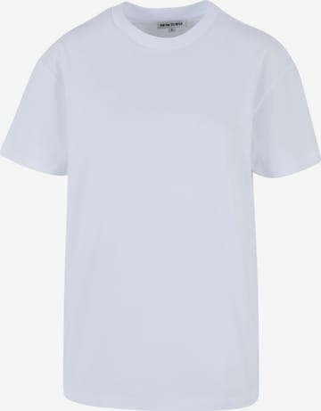 9N1M SENSE - Camisa 'W-Blank' em branco: frente