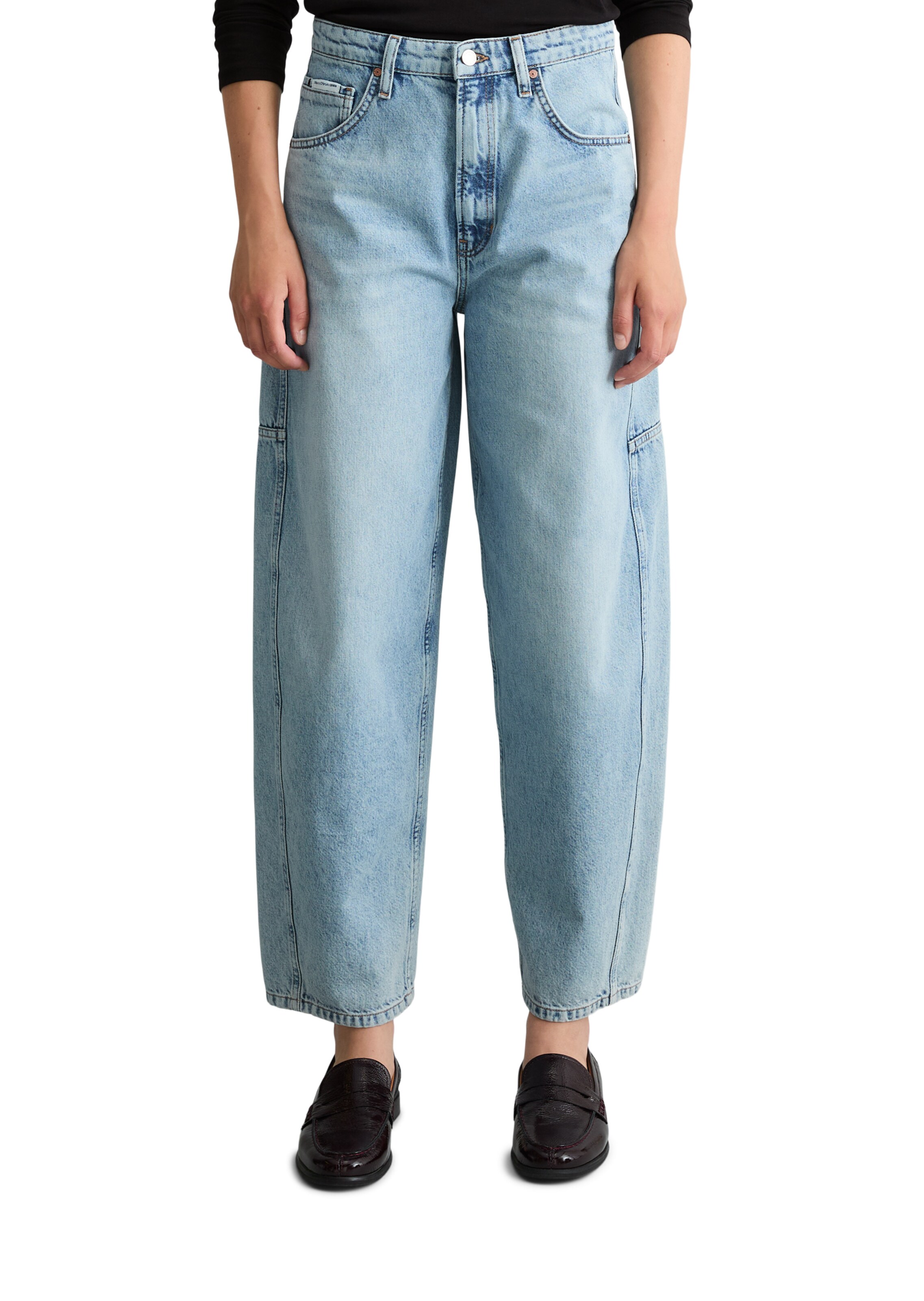 Marc O'Polo DENIM Barrel Jeans 'Enni' in Blau: Vorderseite