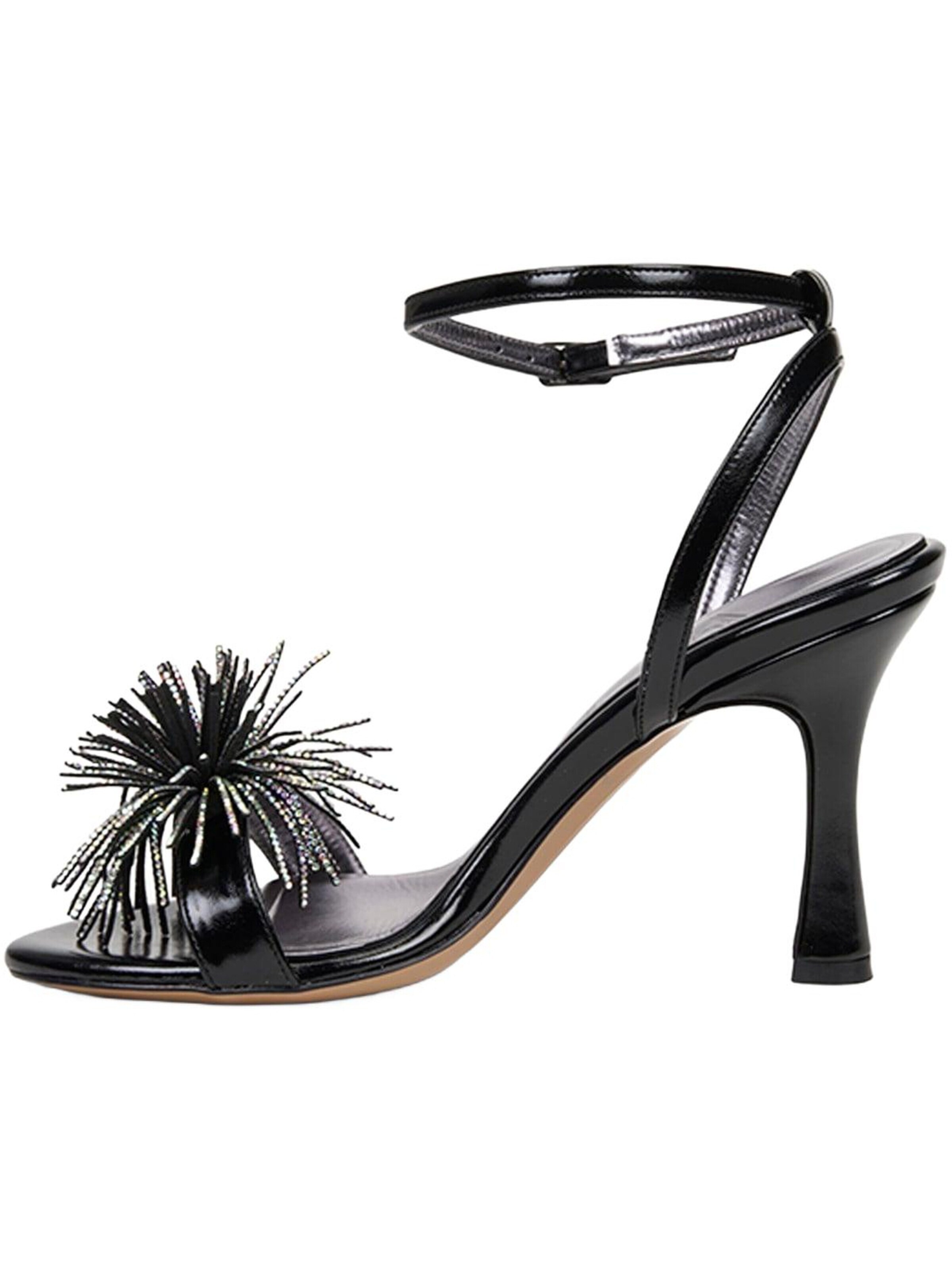 Desa Sandalen met riem 'Klassische Absätze' in Zwart