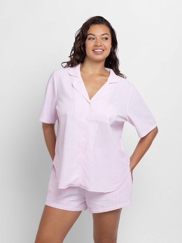 Dorina Koszulka do spania w kolorze różowy: przód