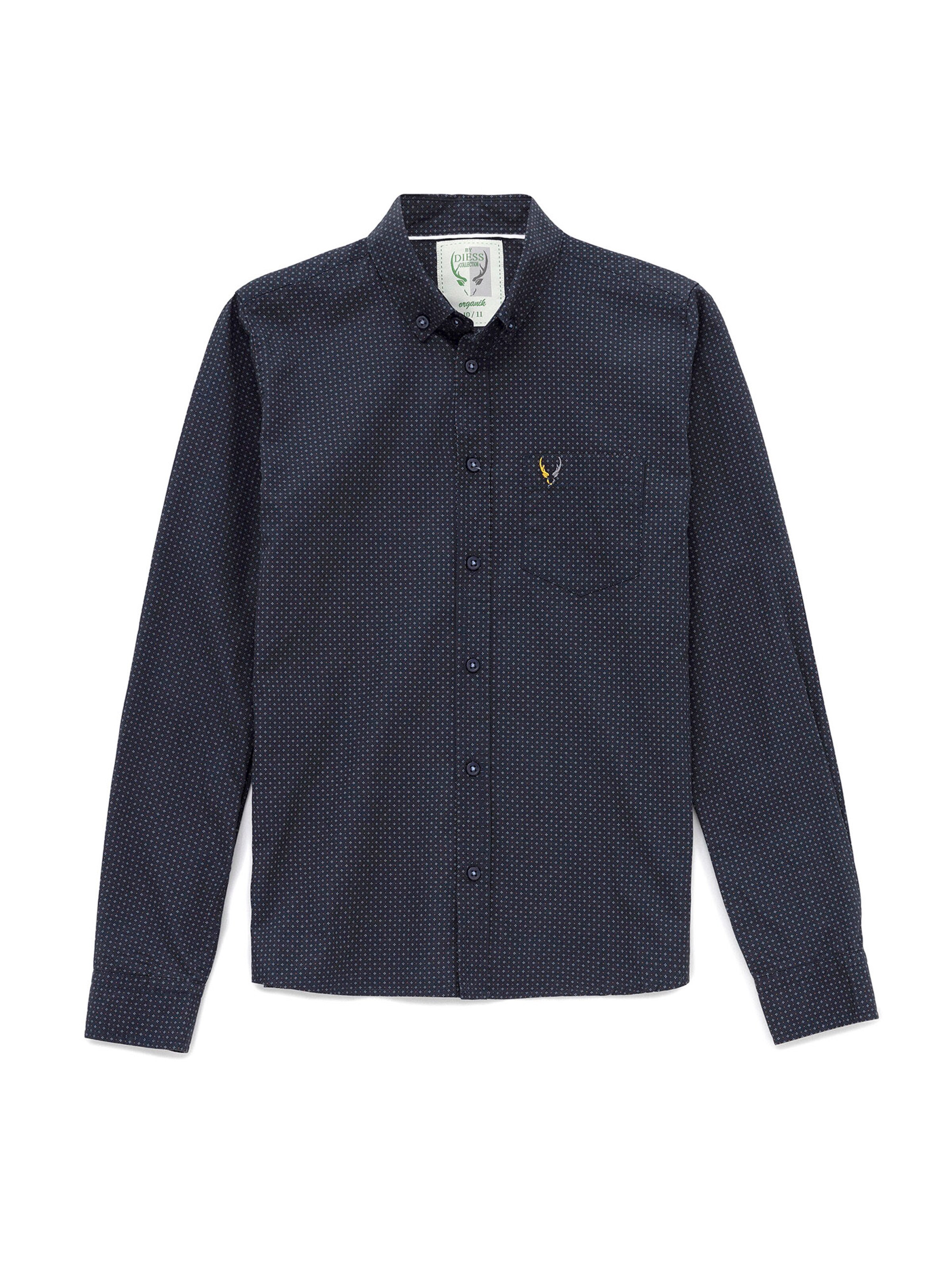 Regular fit Cămașă de la By Diess Collection pe albastru