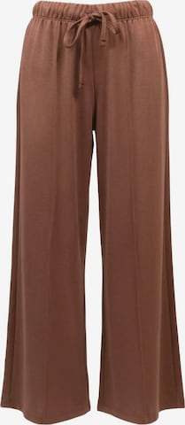 Wide Leg Pantalon No Matter What en marron : devant