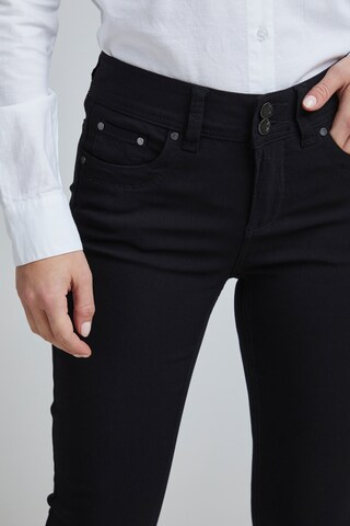 Fransa Skinny Chino kalhoty 'Zalin' – černá