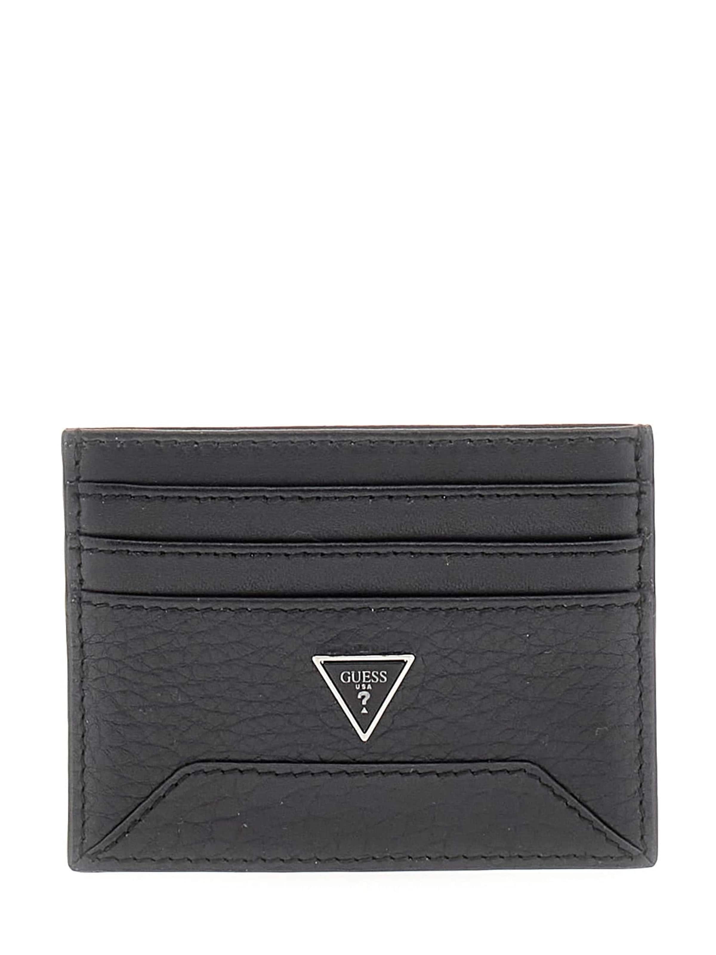 GUESS Peňaženka 'TORINO CARD HOLDER' - Čierna: predná strana