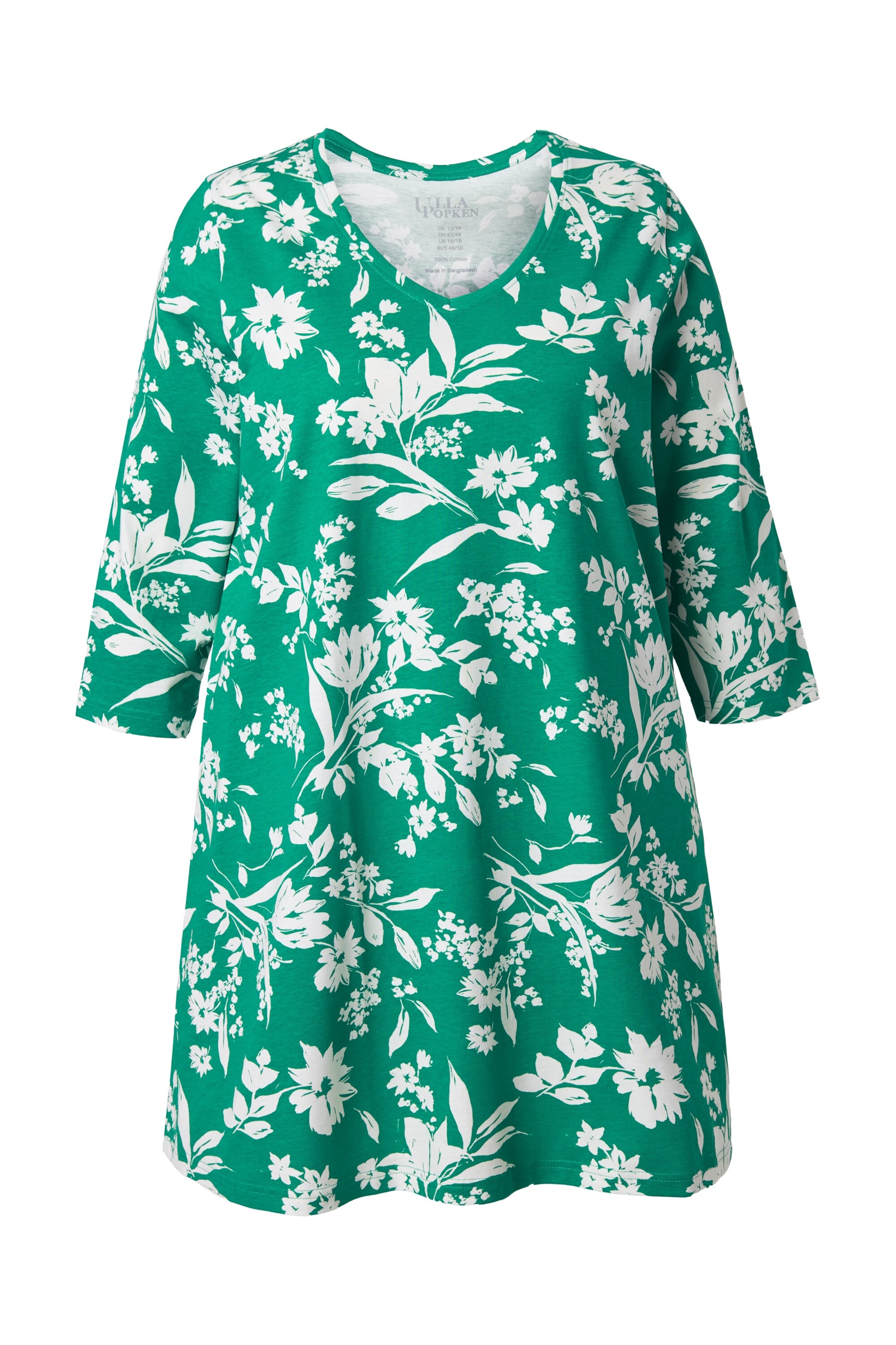 Ulla Popken Shirt in Groen: voorkant