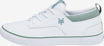 ZOO YORK Baskets basses 'Union' en vert pastel / blanc, Vue avec produit