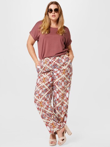 Wide leg Pantaloni 'Cades Life' de la ONLY Carmakoma pe bej