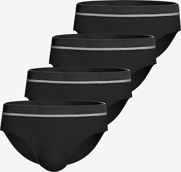 Slip IMPETUS en noir : devant