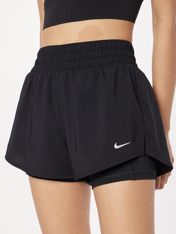 NIKE Regular Sports trousers in Black
