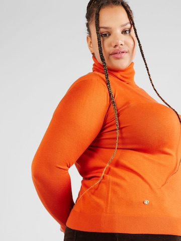 Lauren Ralph Lauren Plus Sweter 'ZOE' w kolorze pomarańczowy
