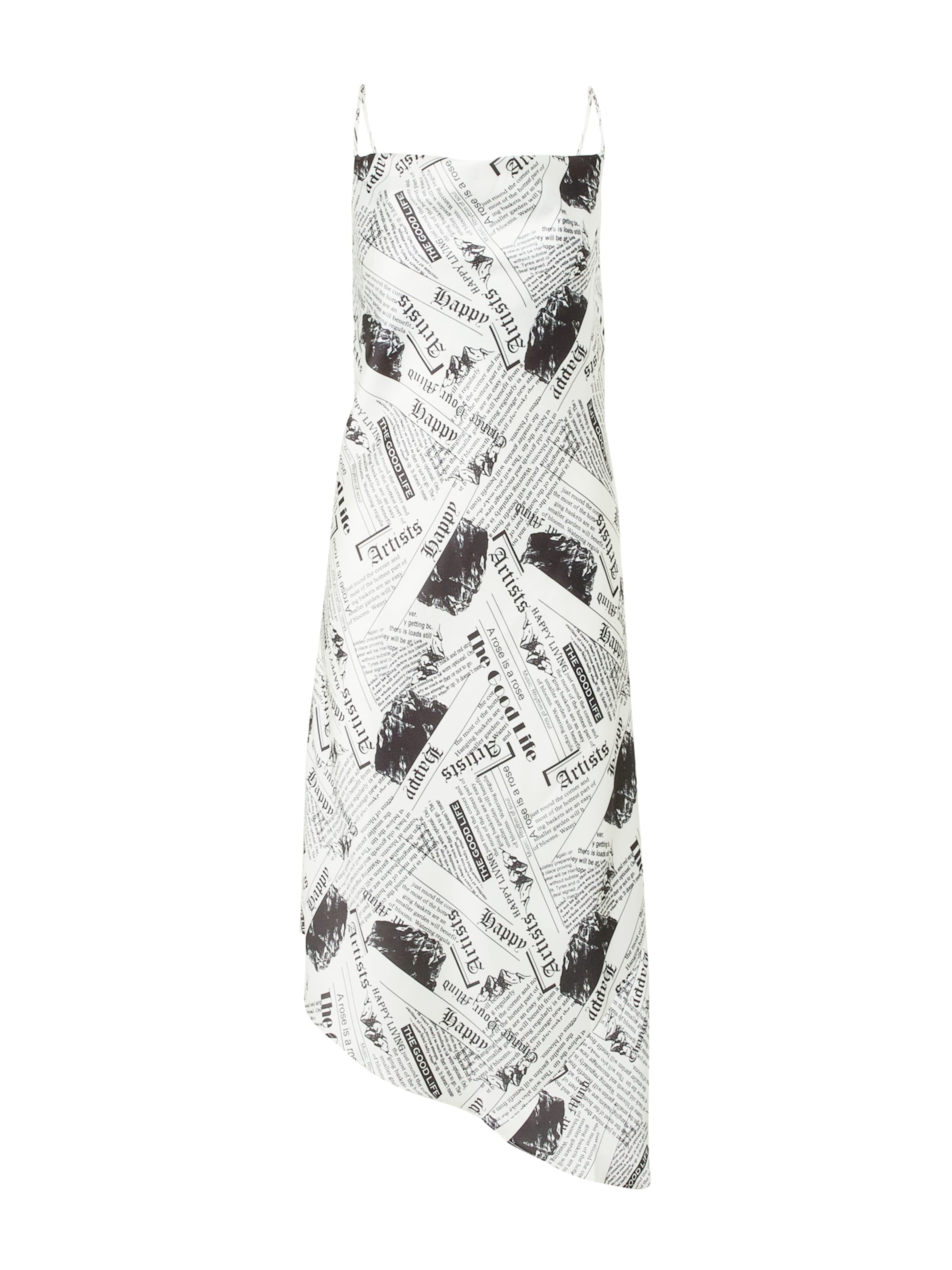 Warehouse Φόρεμα σε λευκό: μπροστά