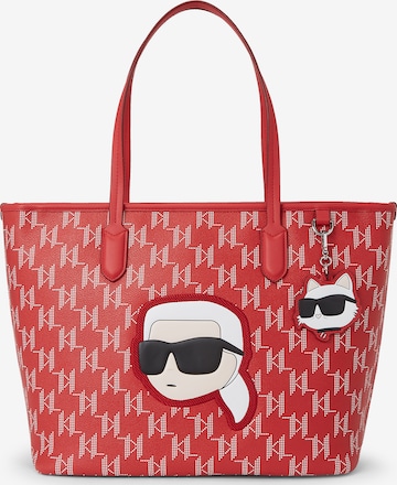 Shopper di Karl Lagerfeld in rosso: frontale