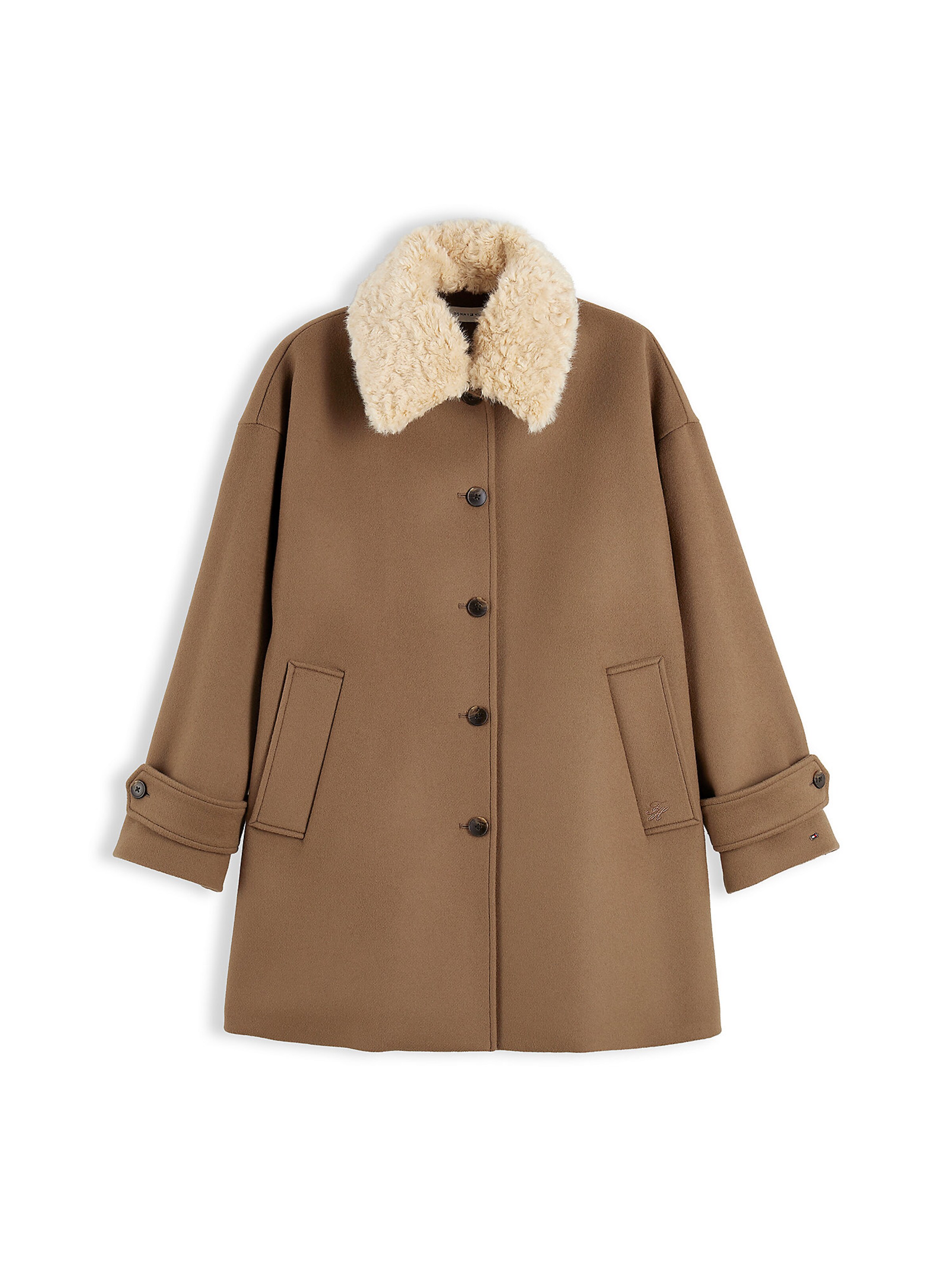 TOMMY HILFIGER Tussenmantel in Bruin: voorkant