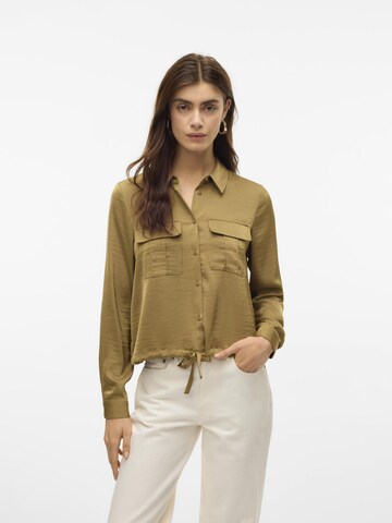 VERO MODA Bluse i grøn: forside