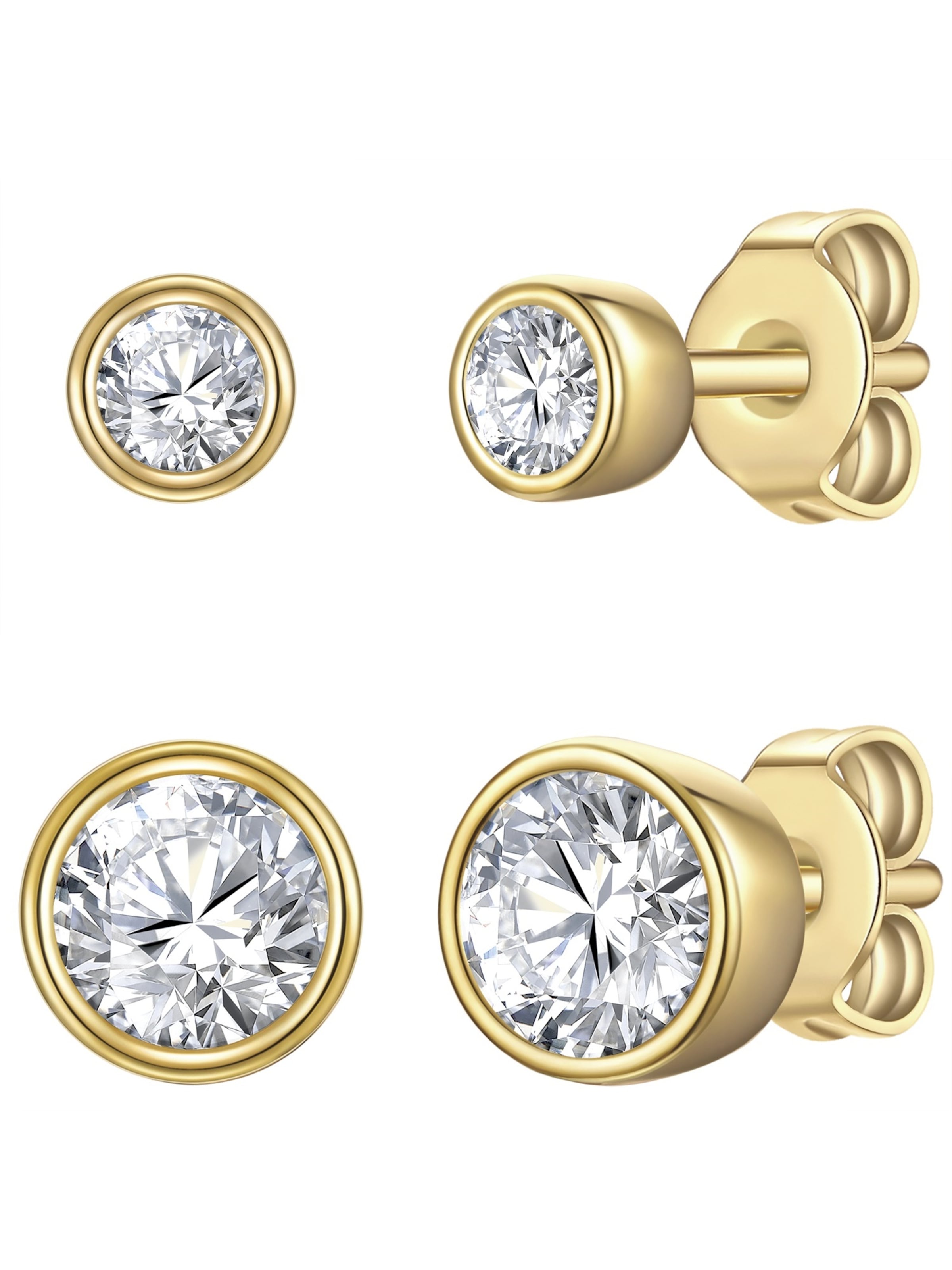 Rafaela Donata - Pendientes en oro: frente