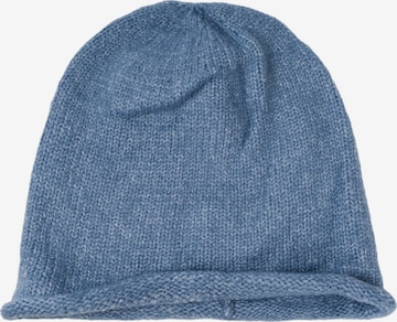 styleBREAKER Mütze 'Oversize Strickbeanie mit Rollrand' in Blau: Vorderseite
