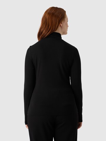 Les Lunes Langarmhemd 'Yunaa' in Schwarz