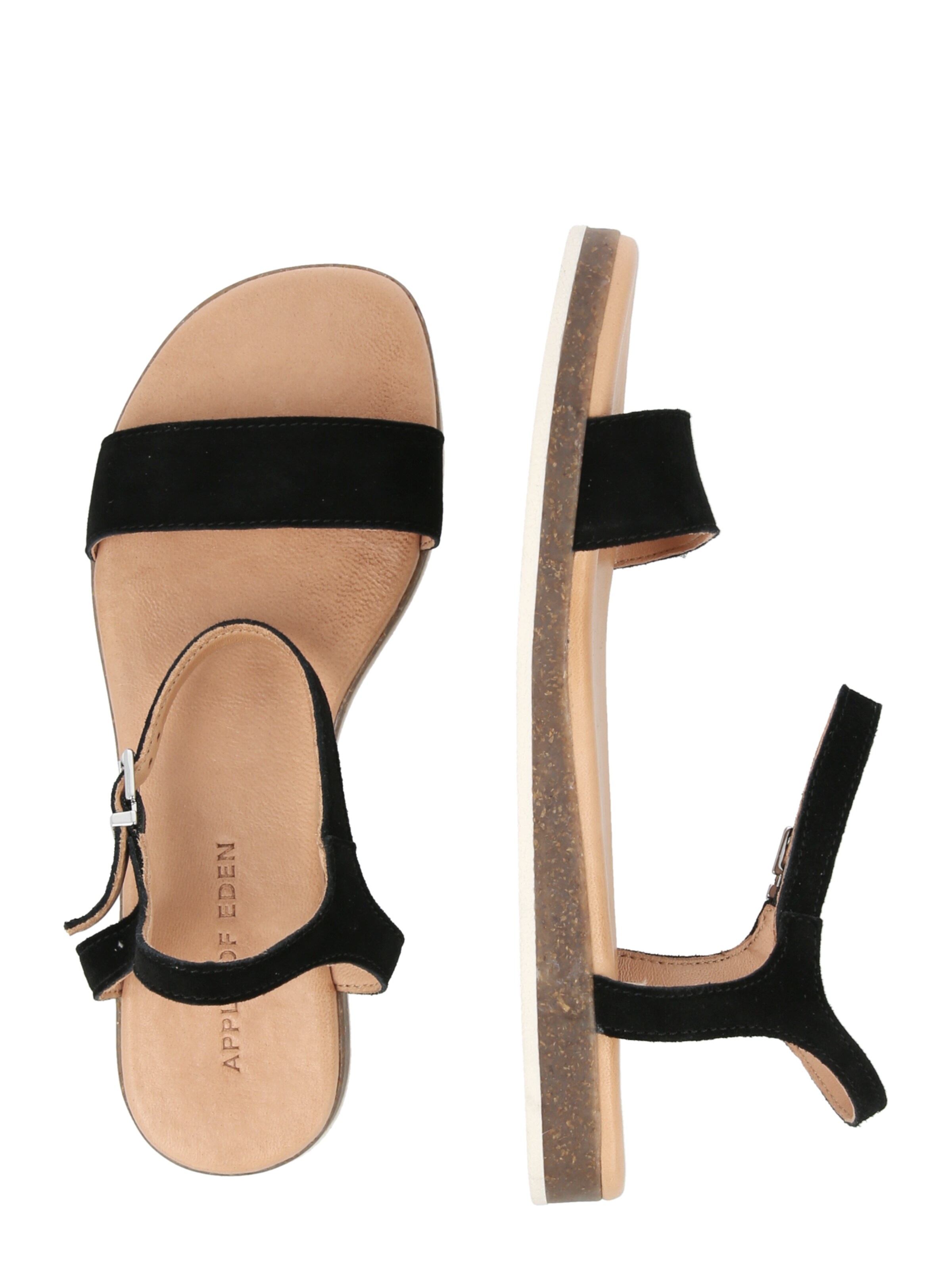 Apple of Eden - Sandalias con hebilla 'ISA 1' en negro