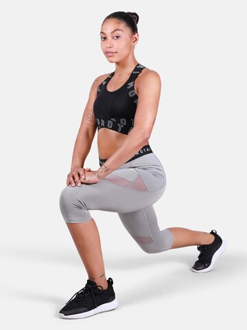 MOROTAI Skinny Sporthose 'CAPRI PERFORMANCE' in Grau