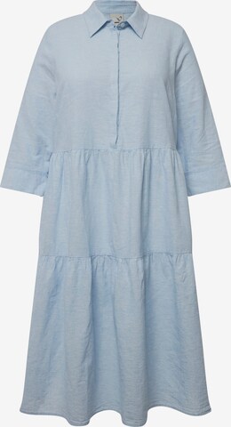 Robe Ulla Popken en bleu : devant