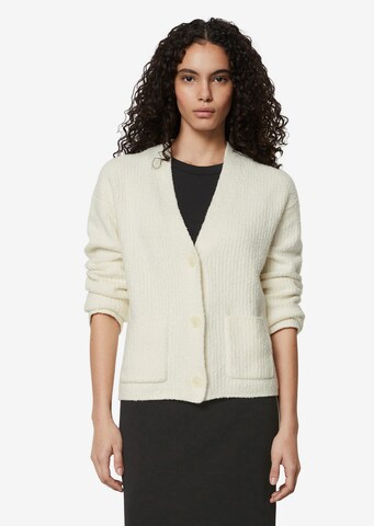 Cardigan Marc O'Polo en blanc : devant