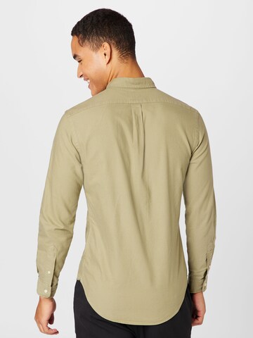 Coupe slim Chemise Polo Ralph Lauren en vert