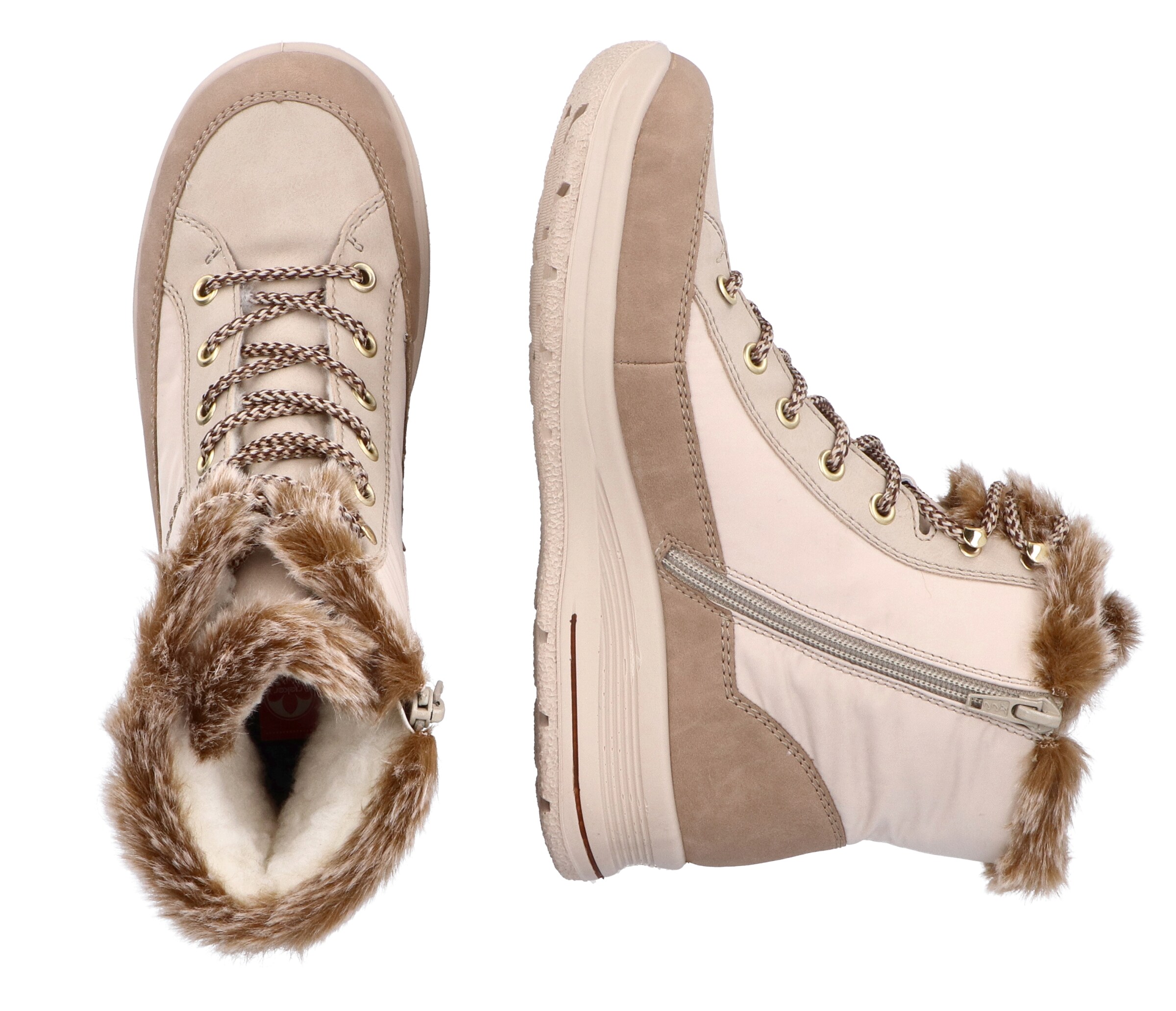 Rieker Snow Boots in Beige