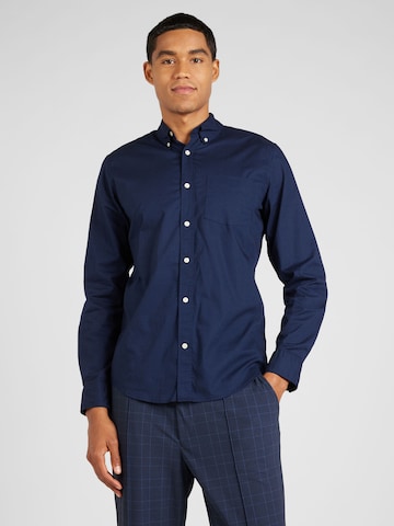 GAP Regular fit Overhemd in Blauw: voorkant