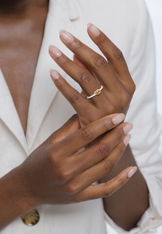 ELLI Ring 'Knoten' in Silver: front