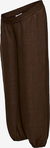 Pantalon MAMALICIOUS en marron : devant