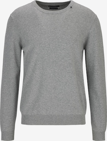 19V69 ITALIA Pullover 'Masche' in Grau: Vorderseite