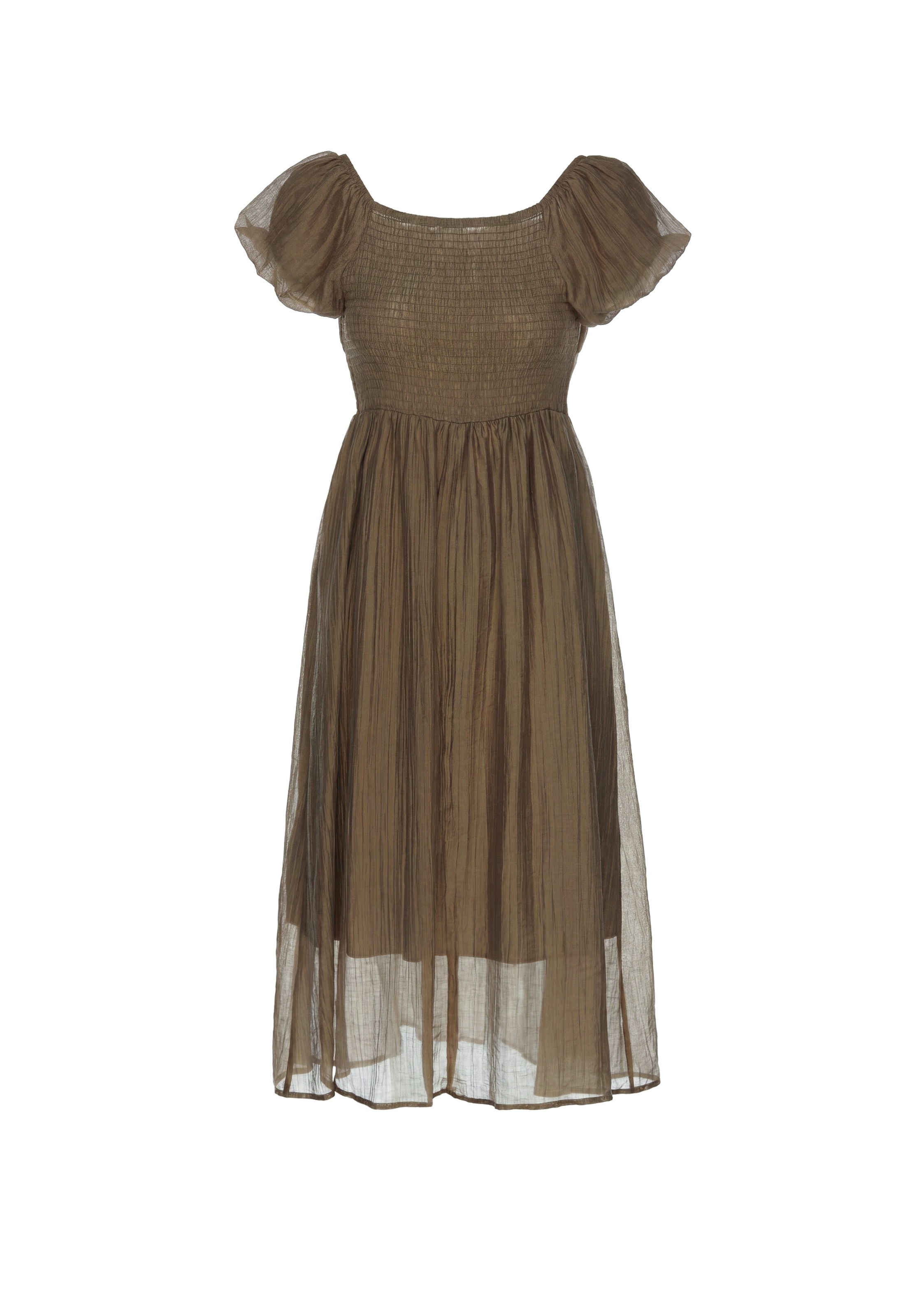 Robe usha FESTIVAL en marron : devant