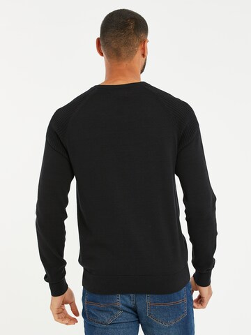 Threadbare Sweater 'Badger' in Black