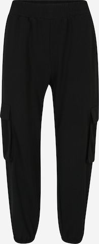 Only Petite Tapered Cargo Pants 'OLA' in Black: front