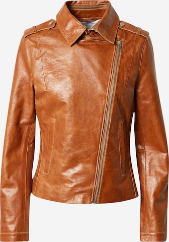 FREAKY NATION Between-Season Jacket 'Glaze' in Brown: front