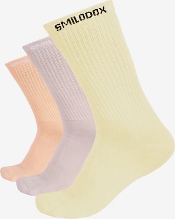 Smilodox Athletic Socks in Yellow: front