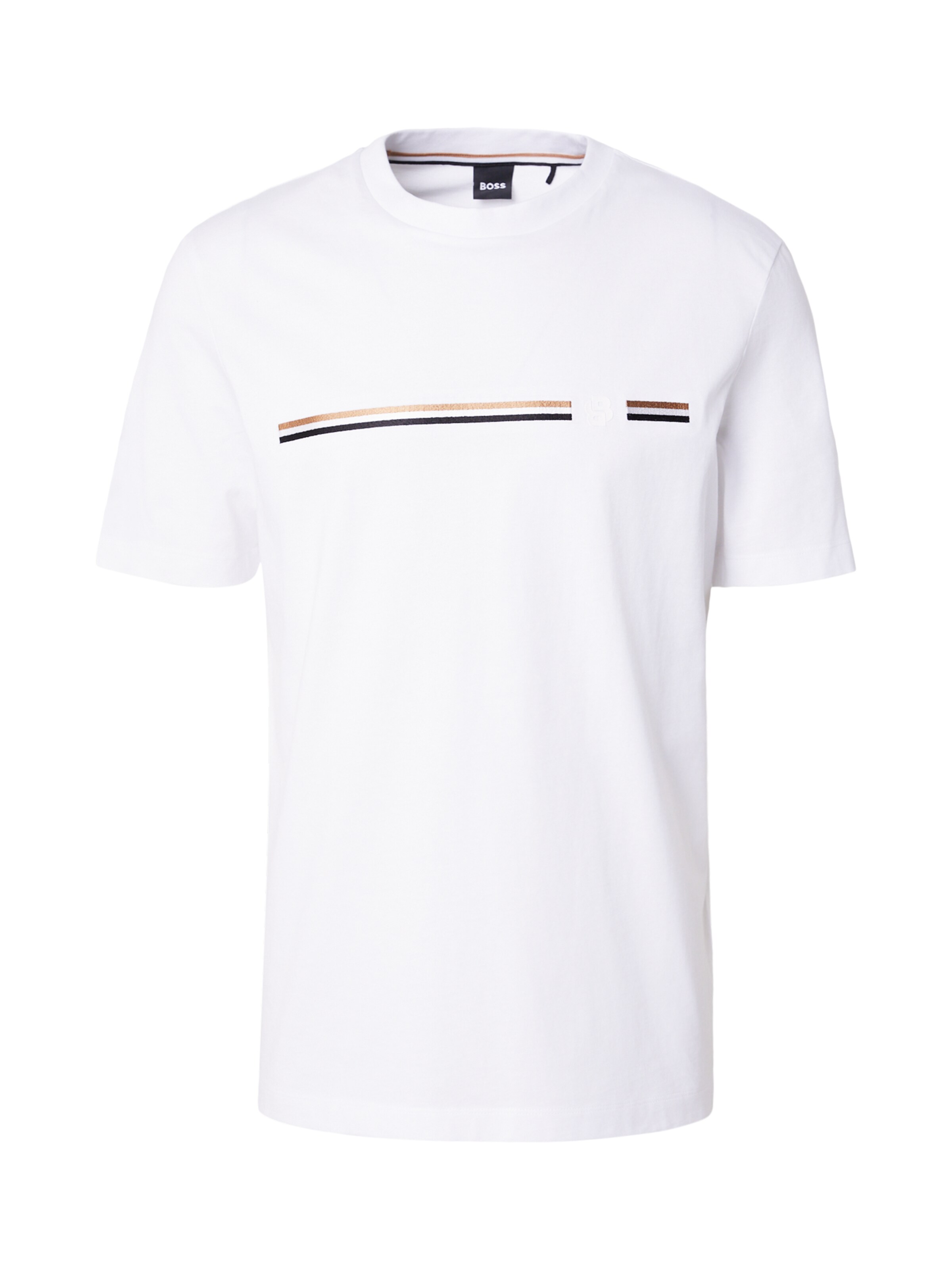 Tricou 'C-Taut' de la BOSS pe alb: față