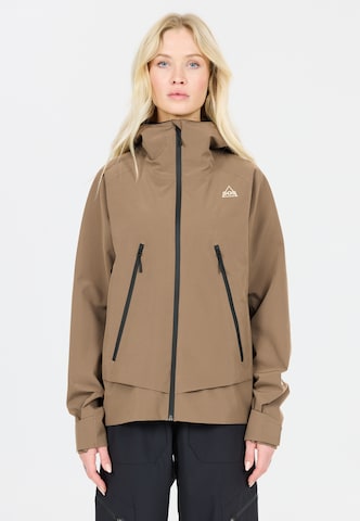 SOS Outdoor jacket 'Talinis' in Brown: front