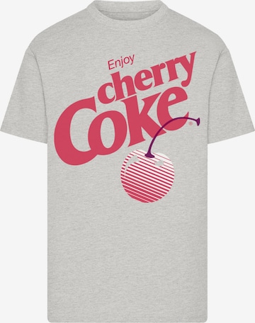 T-Shirt 'Coca Cola Enjoy Cherry Coke' F4NT4STIC en gris : devant
