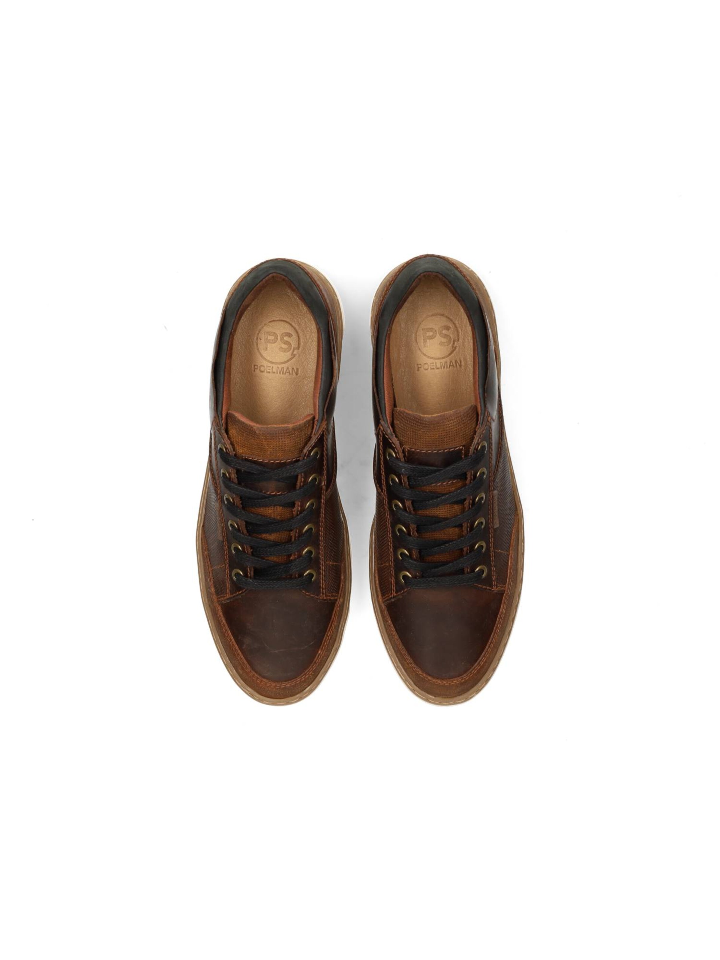PS Poelman Sneaker 'Philos' in Braun