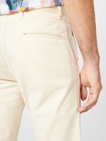 BOSS Slimfit Hose 'Taber' in Beige