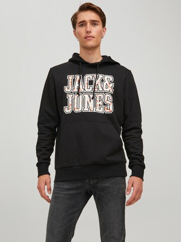 JACK & JONES Sweatshirt 'Neon' in Zwart: voorkant