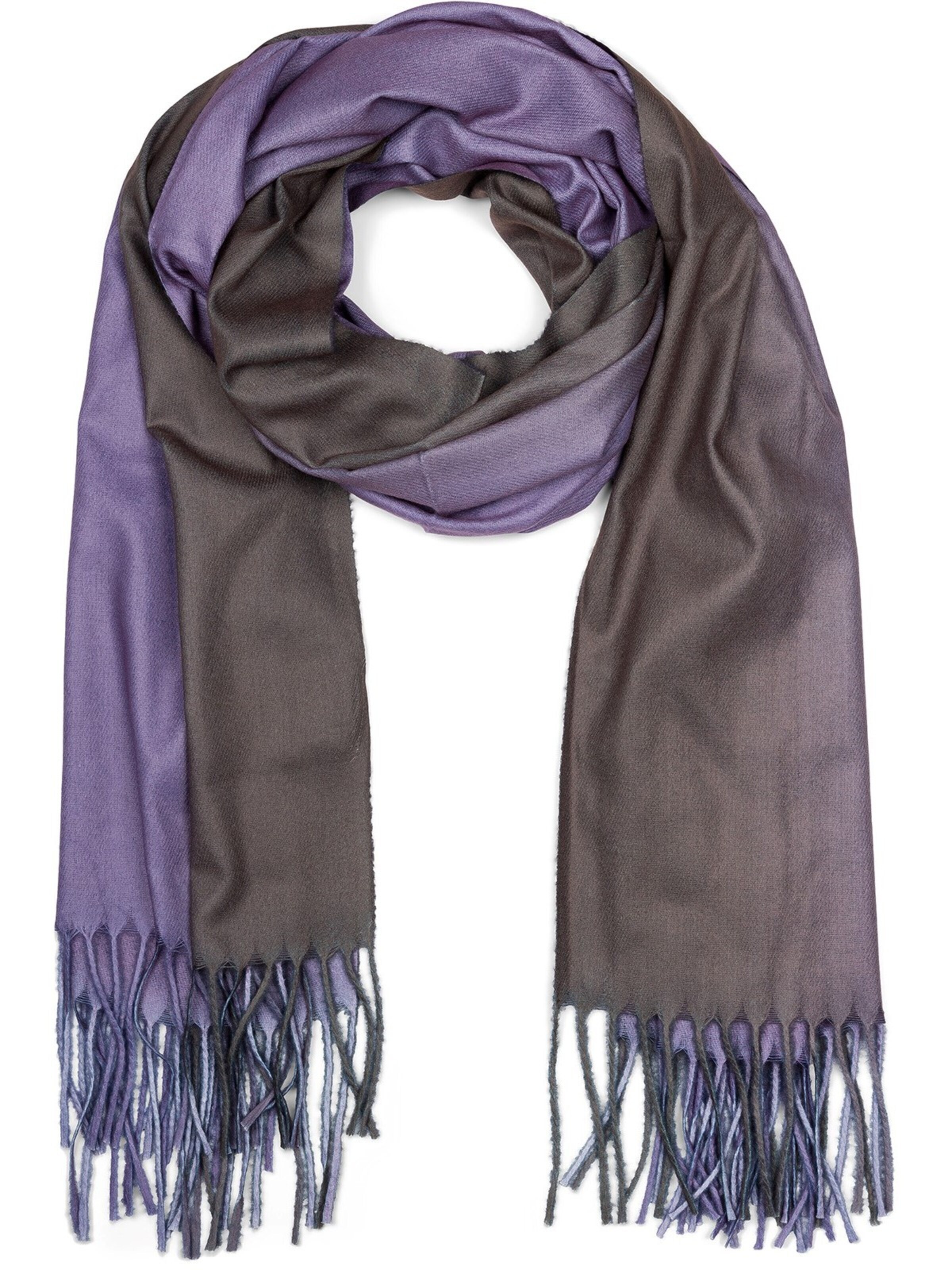 styleBREAKER Schal 'Schal mit 2-Farbigem Farbverlauf'‌‌‌‌‌‌‌‌‌ in One Size in lila, Produktansicht