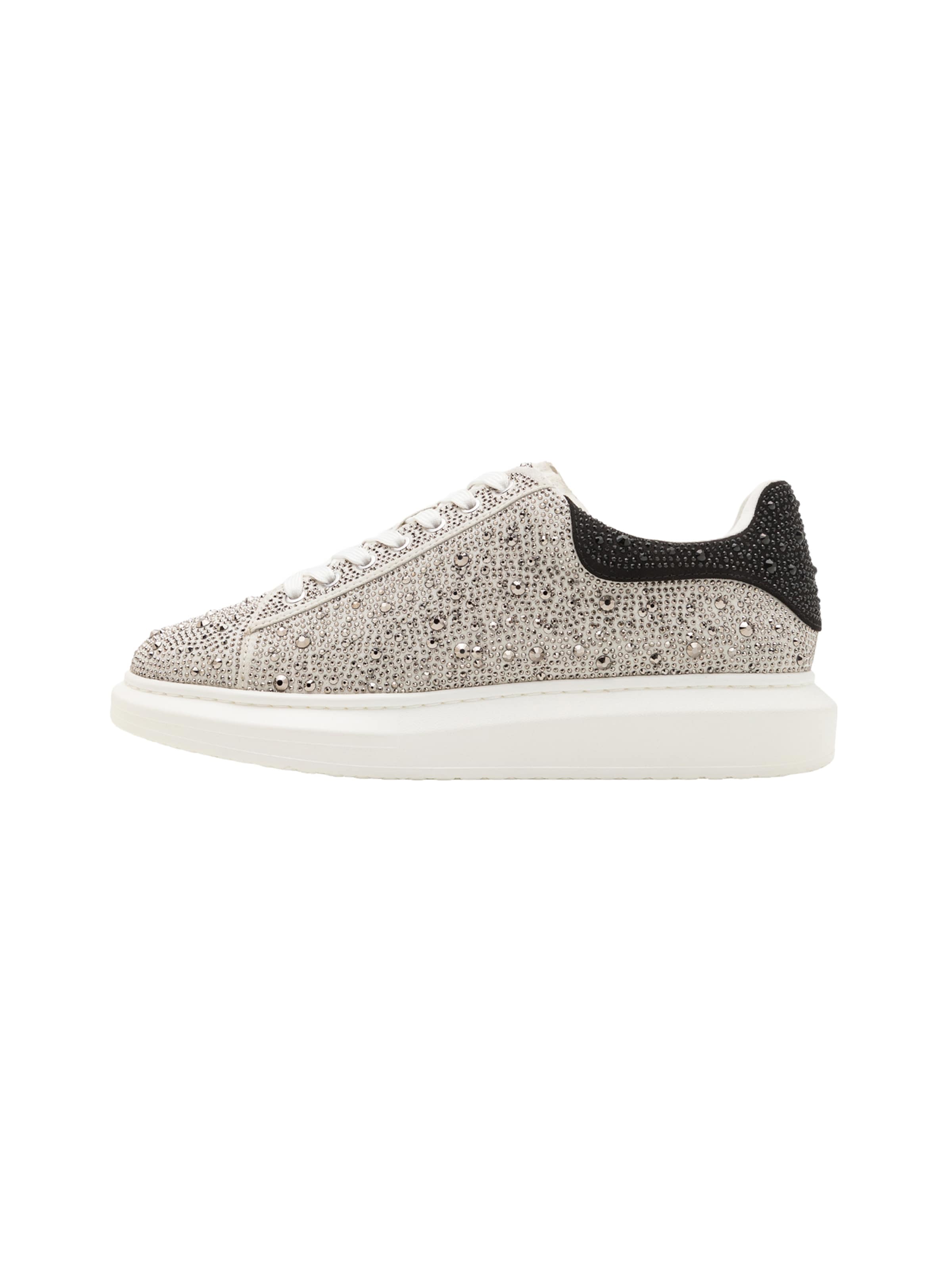 STEVE MADDEN Sneaker low 'Icebox' i sølv: forside